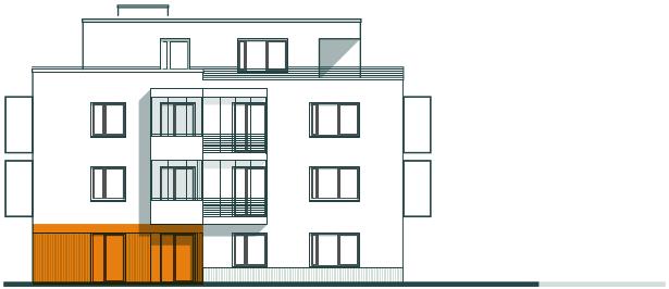 Frontansicht Wohnung 1