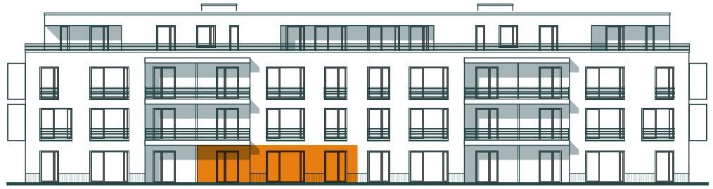 Frontansicht Wohnung 4