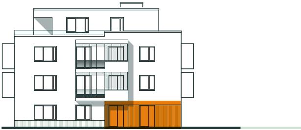Frontansicht Wohnung 6