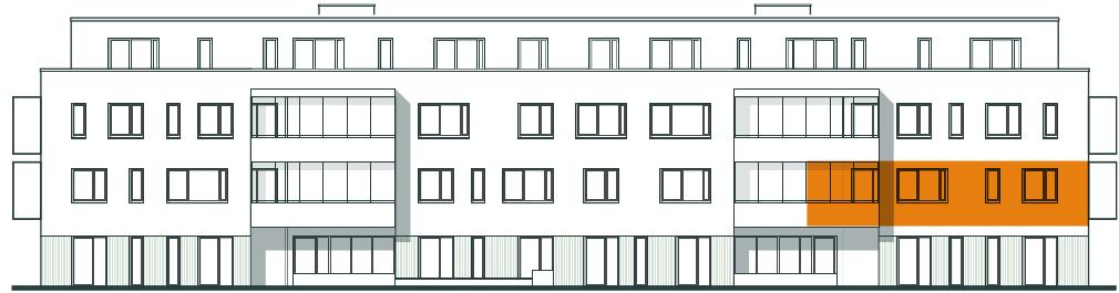 Frontansicht Wohnung 1