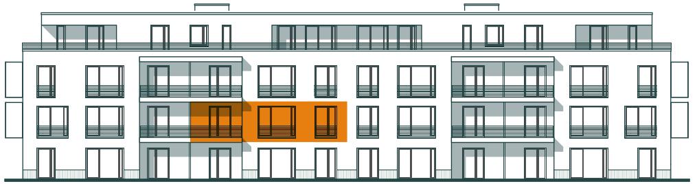 Frontansicht Wohnung 4