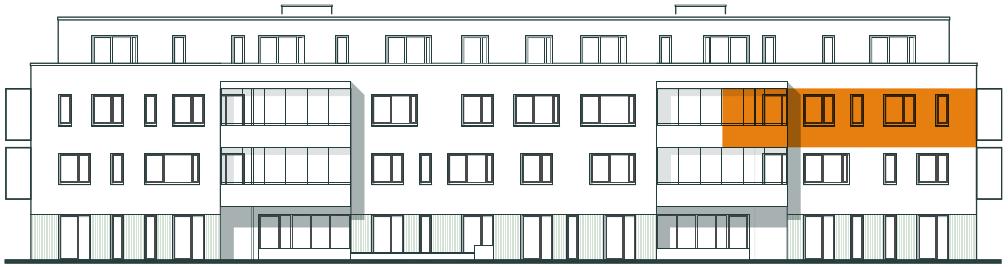 Frontansicht Wohnung 1