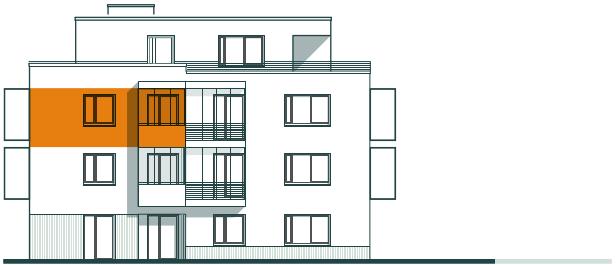 Frontansicht Wohnung 1