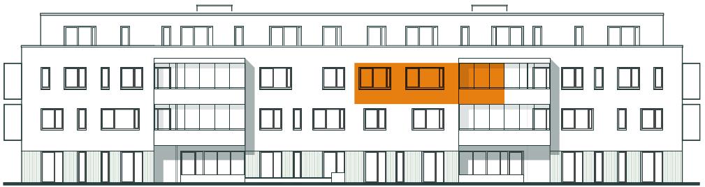 Frontansicht Wohnung 2