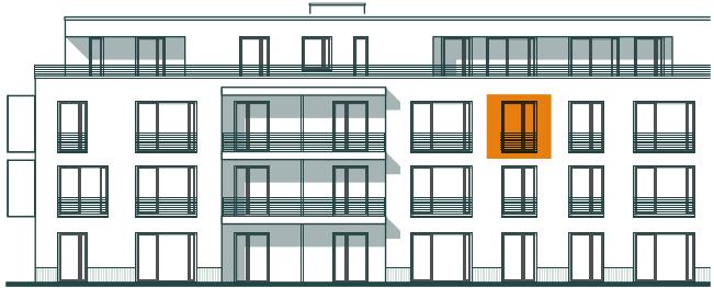 Frontansicht Wohnung 2