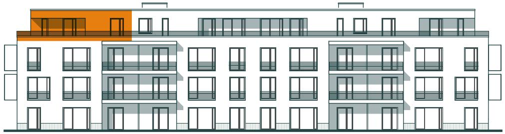 Frontansicht Wohnung 1