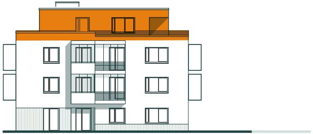 Frontansicht Wohnung 1