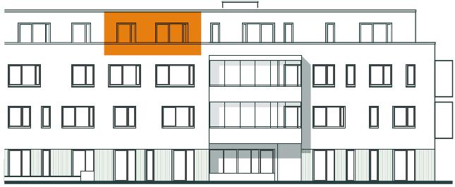 Frontansicht Wohnung 2