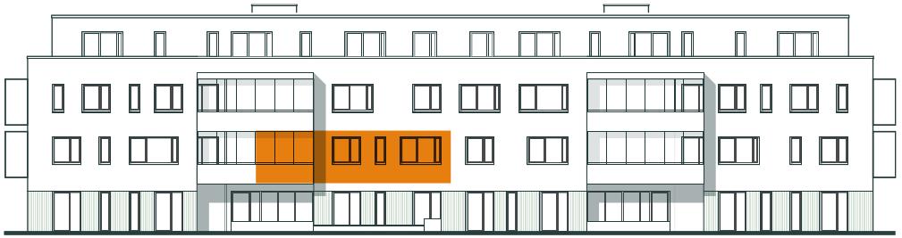 Frontansicht Wohnung 6