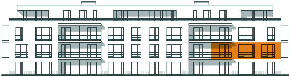 Frontansicht Wohnung 7