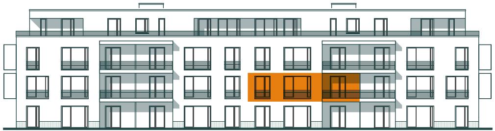 Frontansicht Wohnung 8