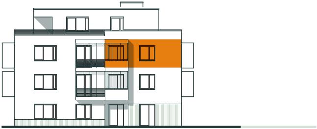 Frontansicht Wohnung 5