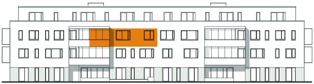 Frontansicht Wohnung 6
