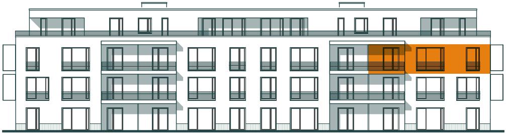 Frontansicht Wohnung 7