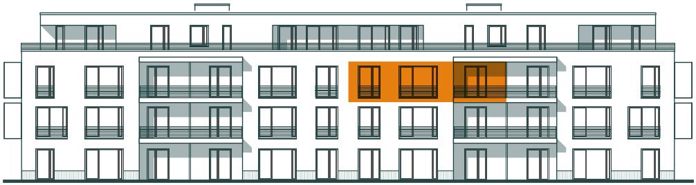 Frontansicht Wohnung 8