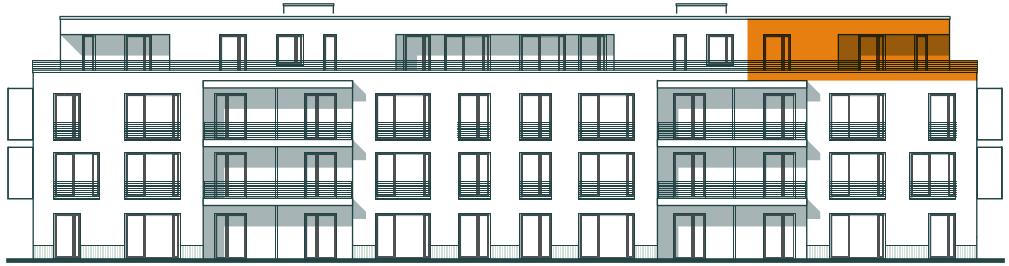 Frontansicht Wohnung 3