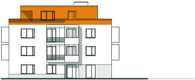 Frontansicht Wohnung 3