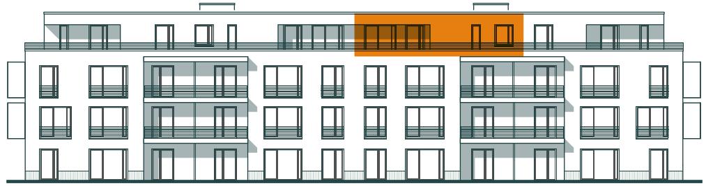 Frontansicht Wohnung 4